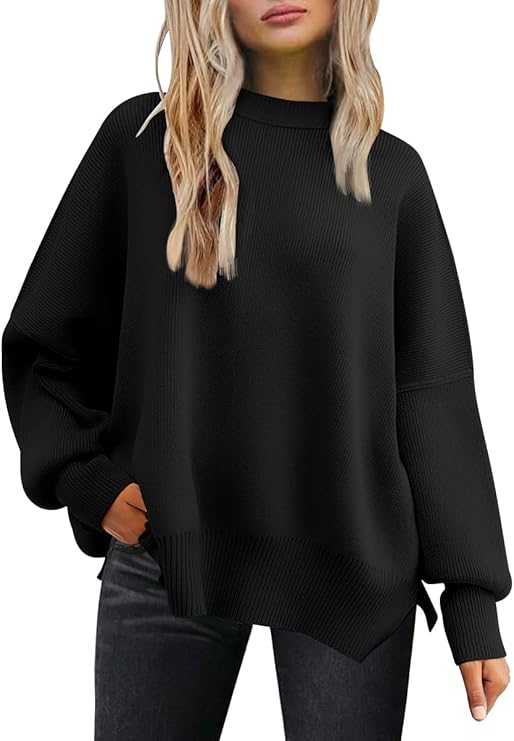 LILLUSORY Women`s Oversized Batwing Sweaters – Flash Sale!